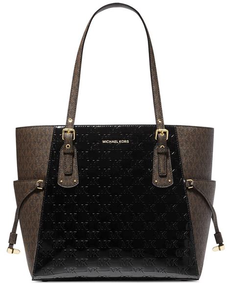 michael kors voyager west gold|Voyager Large Logo Tote Bag .